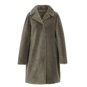 “64006” Reversible Pale Green Wool Coat