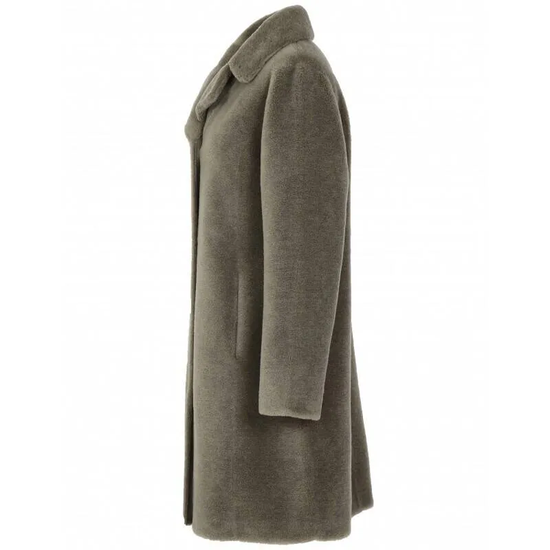 “64006” Reversible Pale Green Wool Coat