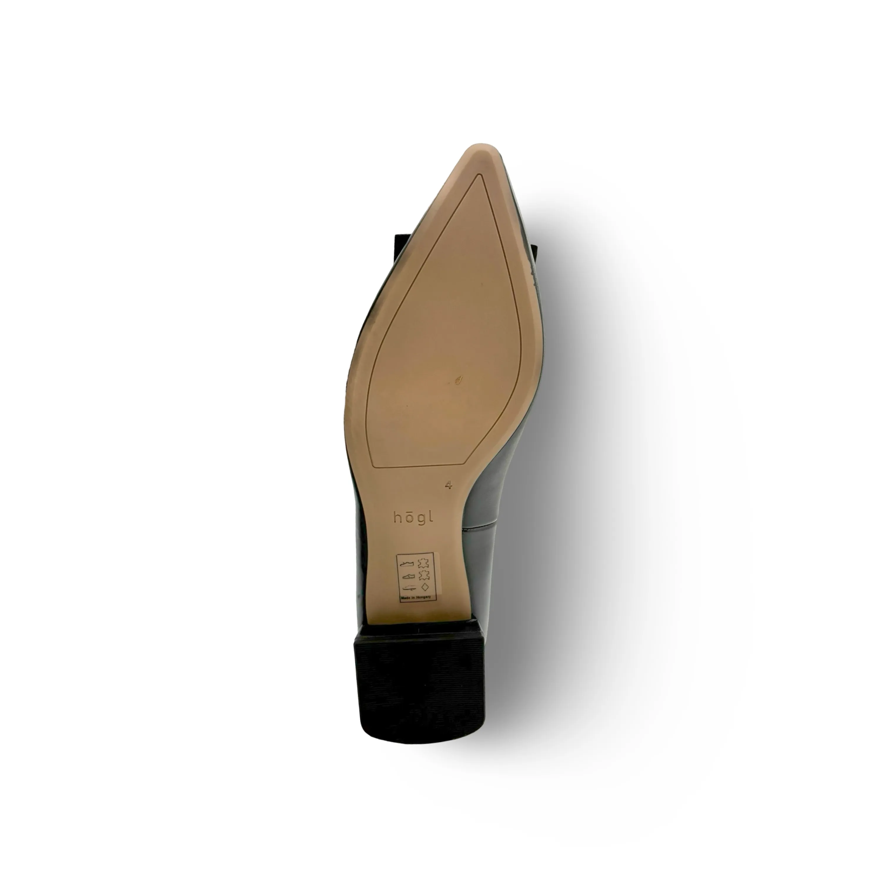 102220 Holly Black Leather Flat