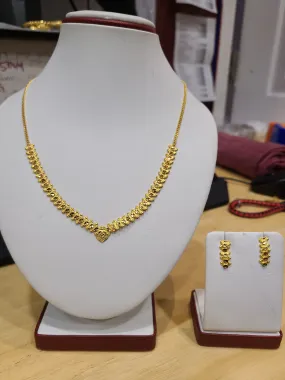 22k gold necklace set kam99