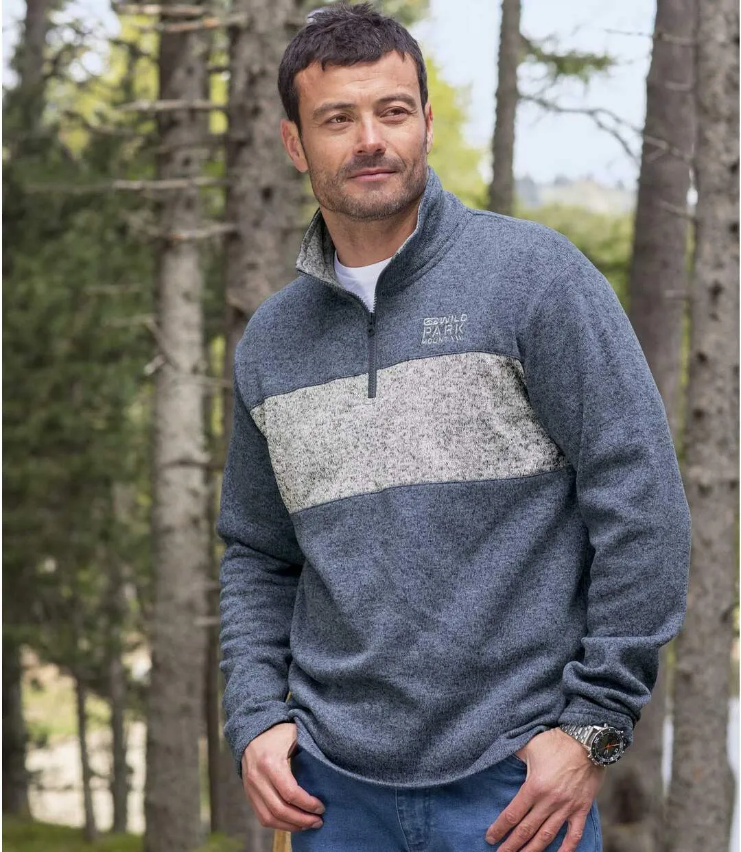 4-Pack Men's Brushed Fleece Sweaters