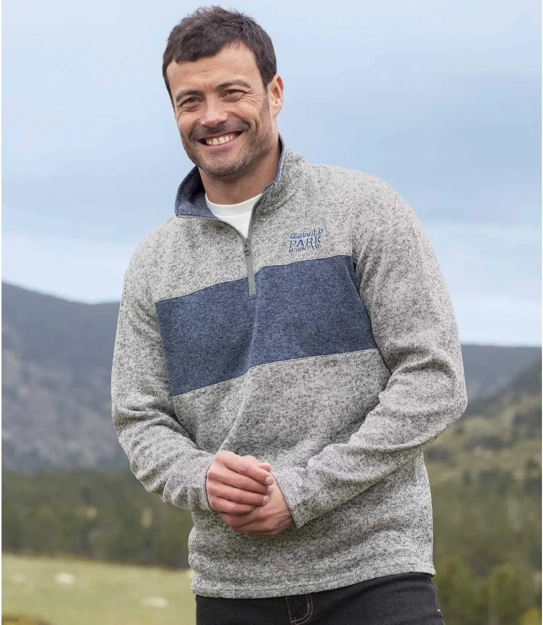 4-Pack Men's Brushed Fleece Sweaters