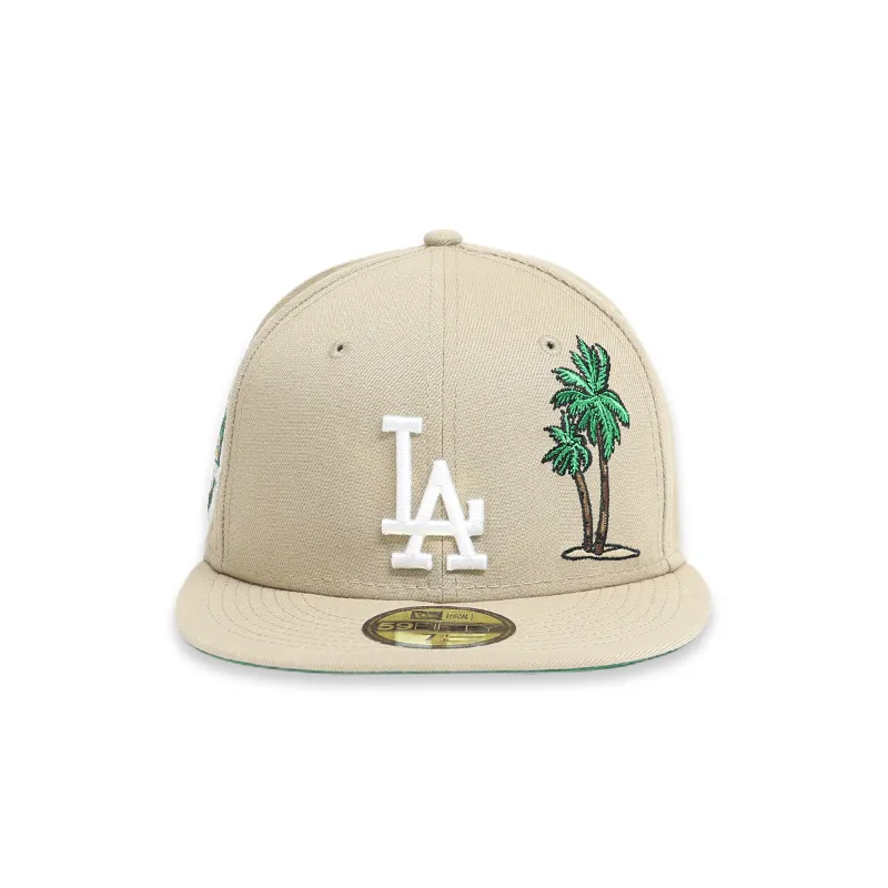 Los Angeles Dodgers 50Th Anniversary Brown Fitted Cap