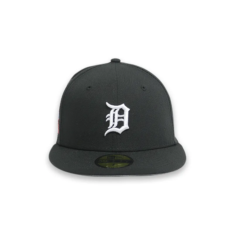 Detroit Tigers 84 WS Black Fitted Baseball Cap