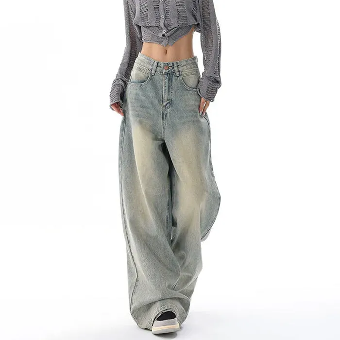 90's Light Wash Baggy Jeans