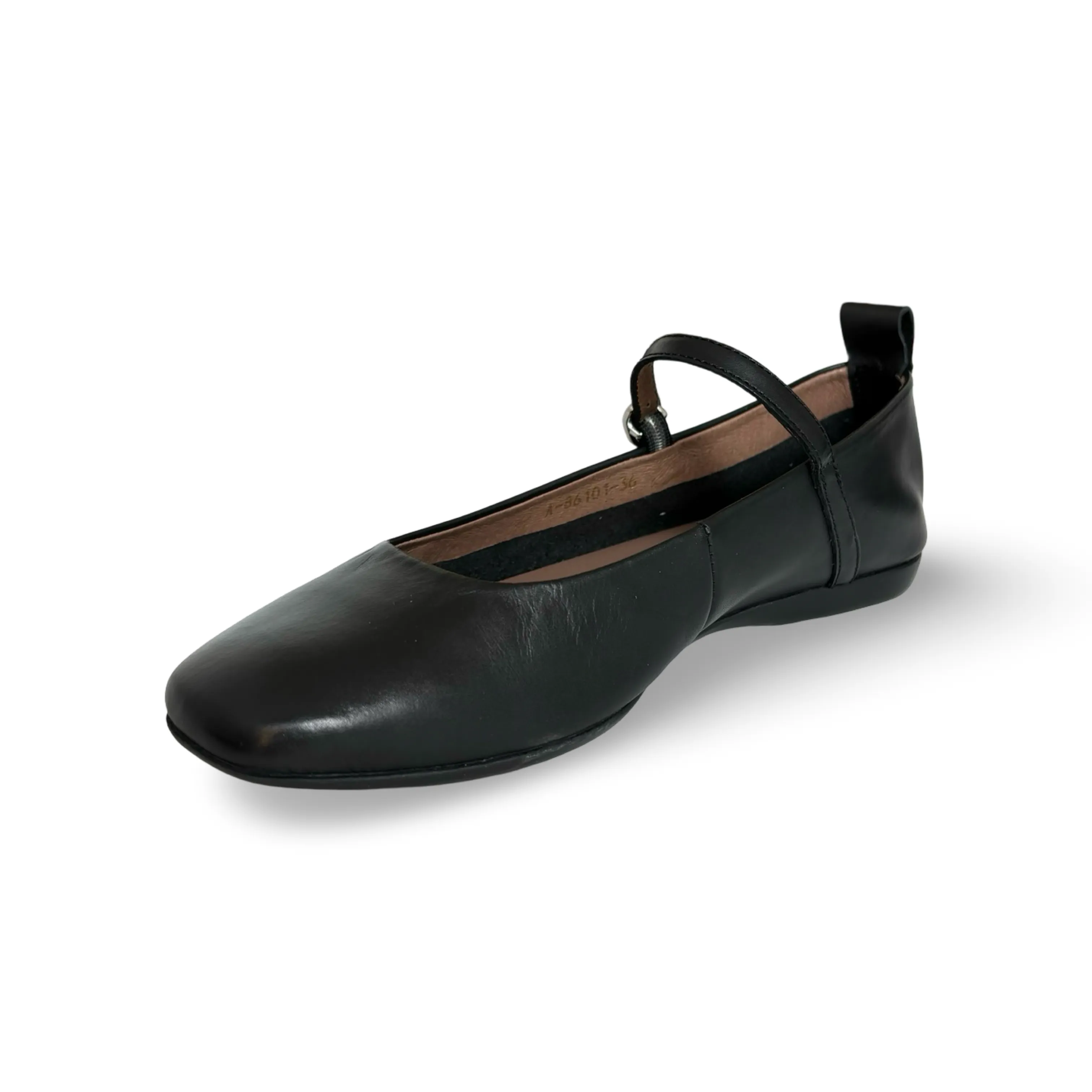 A86101 Black Maryjane Ballet Flat