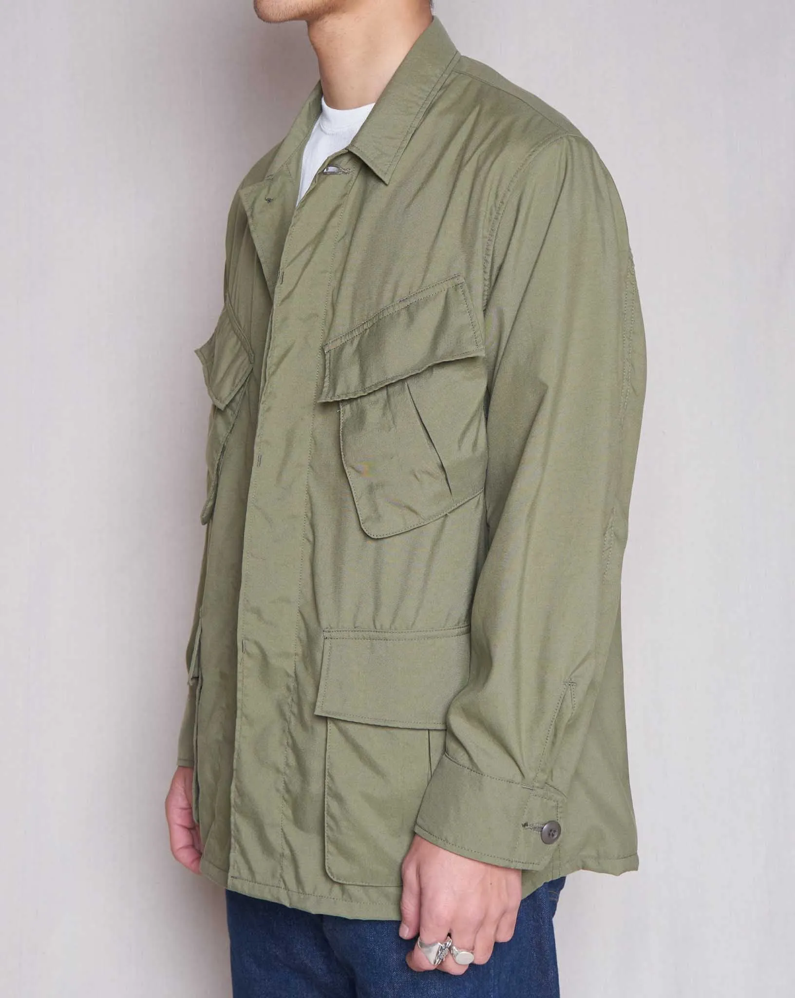 Addict Clothes ACVM Nylon Fatigue Jacket - Army Green