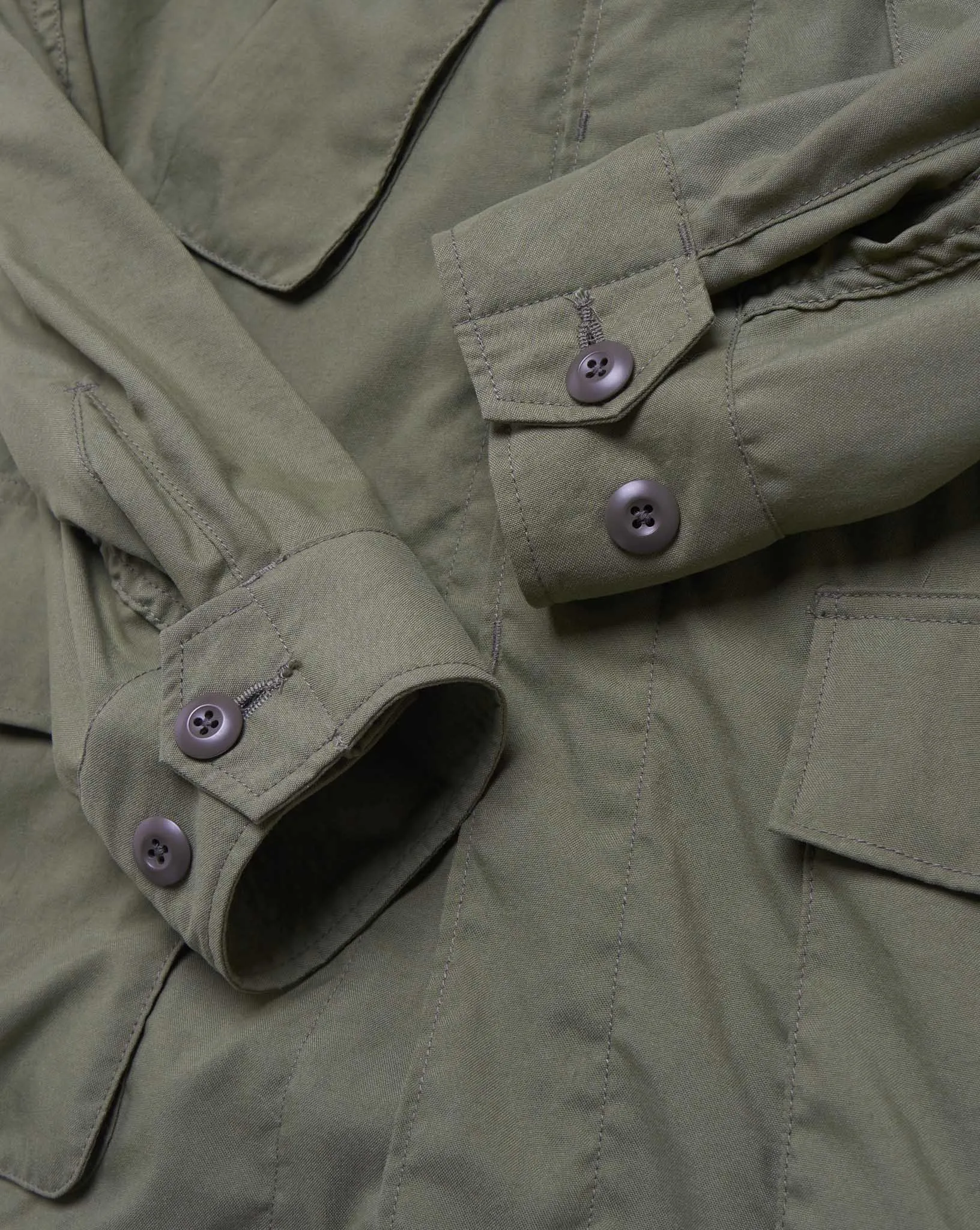 Addict Clothes ACVM Nylon Fatigue Jacket - Army Green