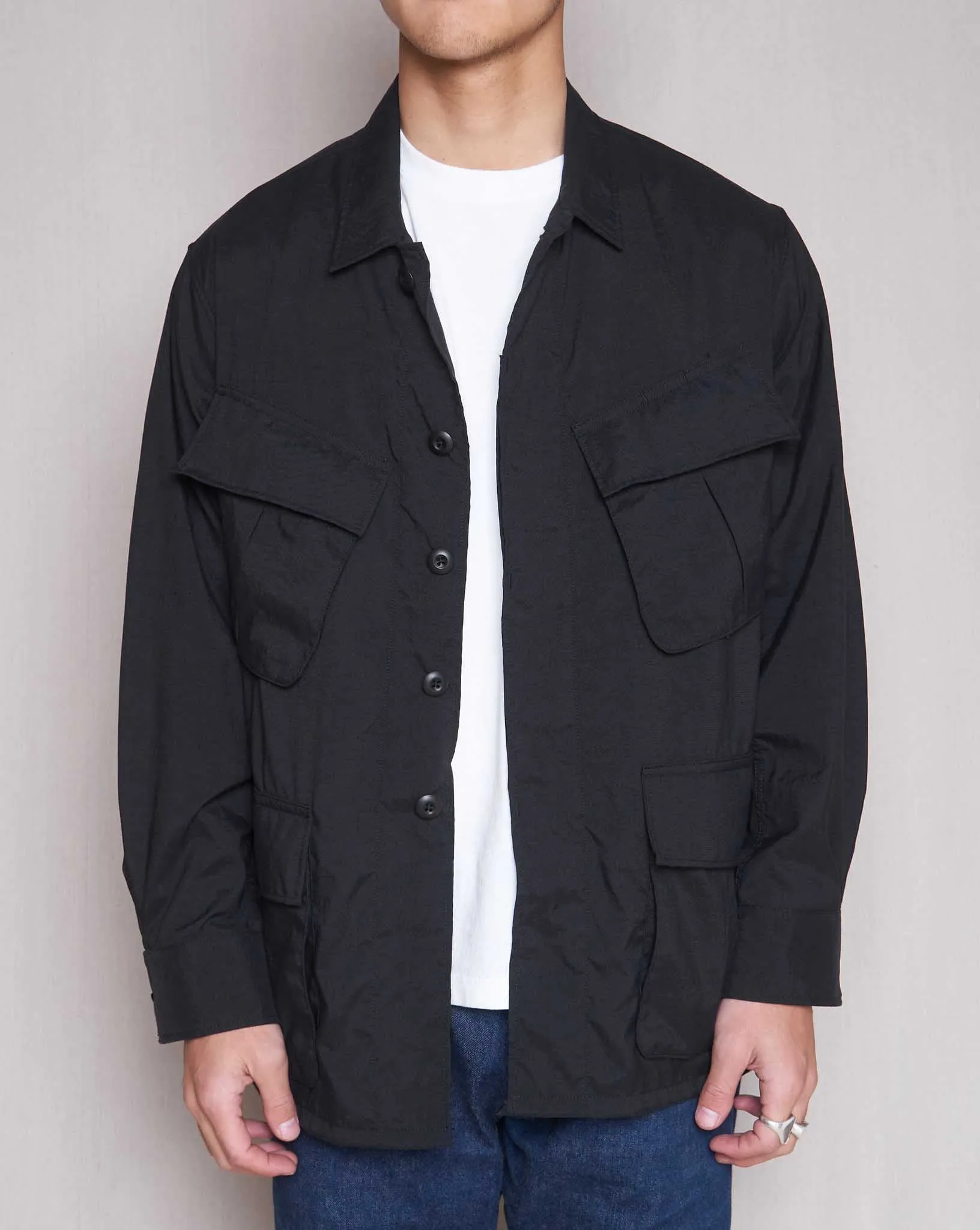 Addict Clothes ACVM Nylon Fatigue Jacket - Black