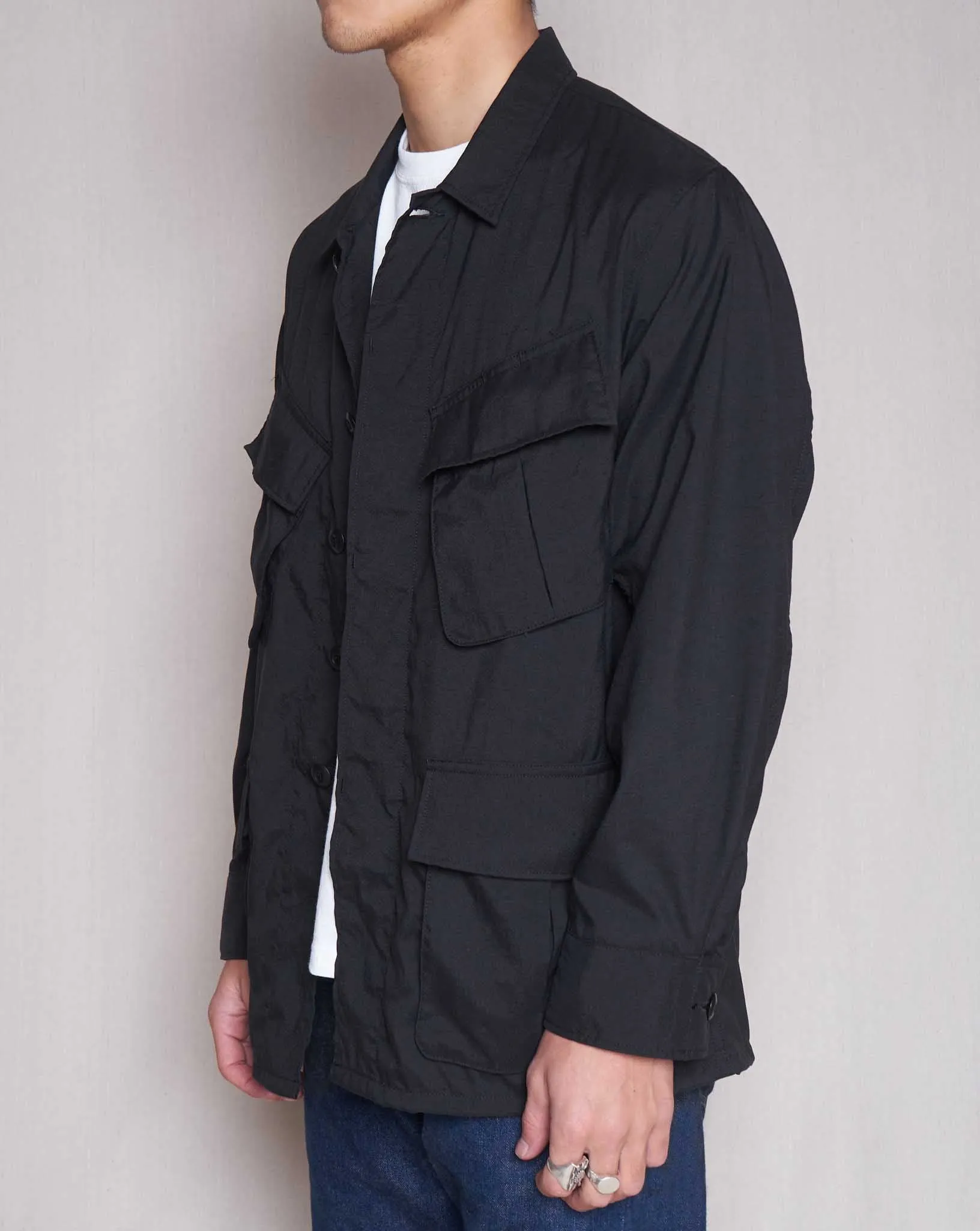 Addict Clothes ACVM Nylon Fatigue Jacket - Black