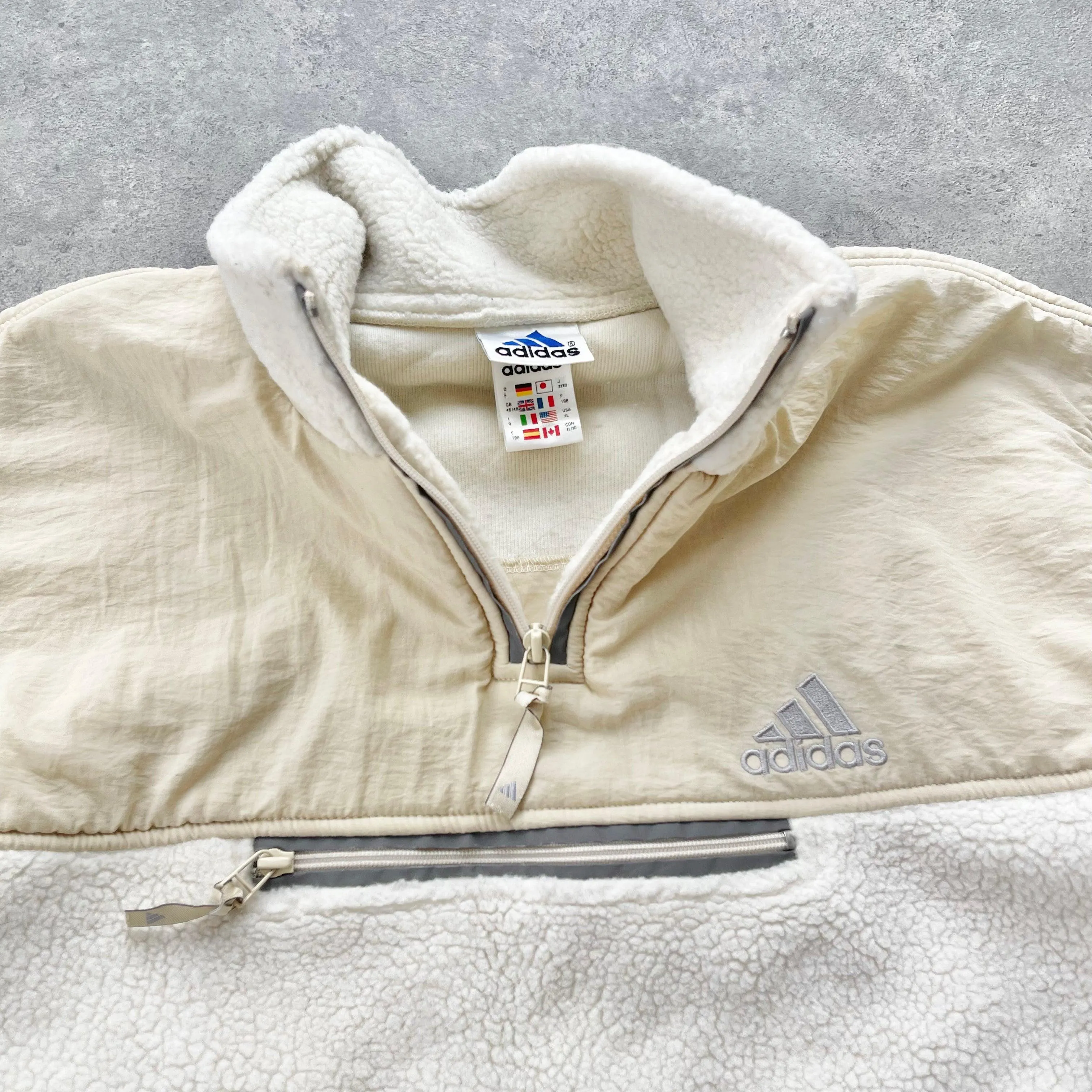 Adidas 1999 XL Sherpa Jacket - Rare Heavyweight Option