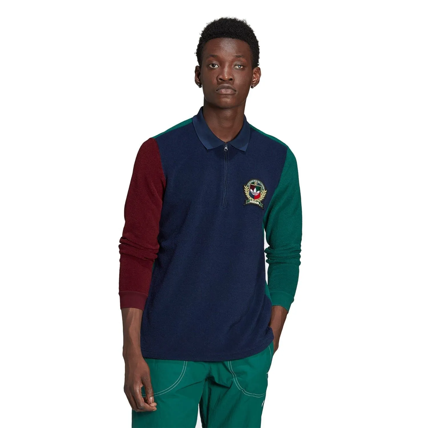 adidas Originals Collegiate Crest Polo Shirt - Blue