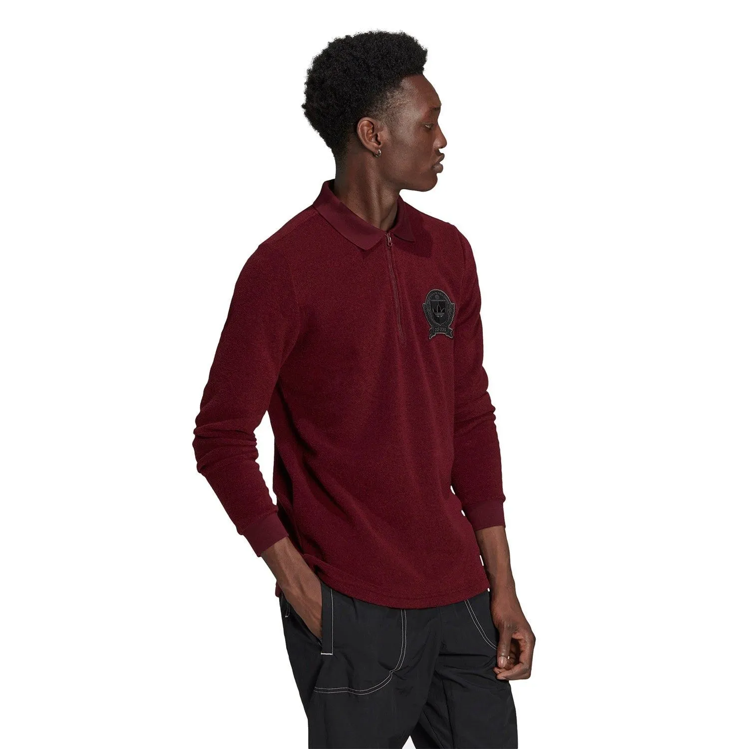 adidas Originals Collegiate Crest Polo Shirt - Burgundy