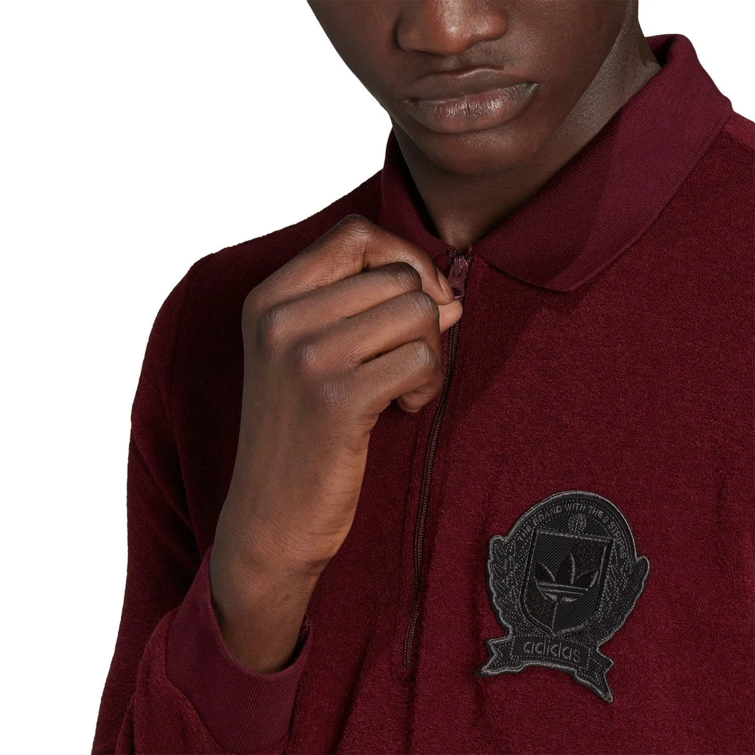 adidas Originals Collegiate Crest Polo Shirt - Burgundy