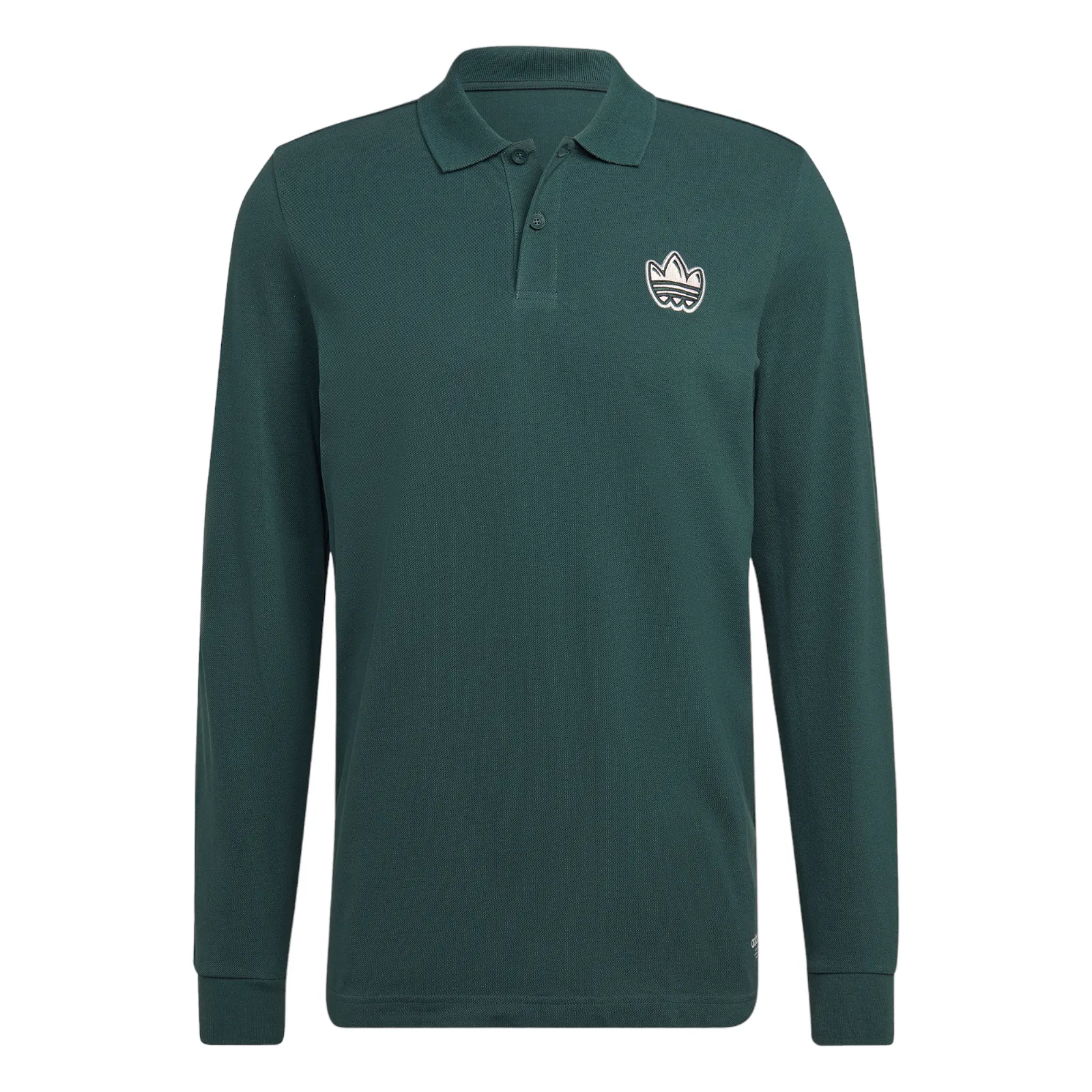 adidas Originals Graphics Campus Long Sleeve Polo Shirt - Green