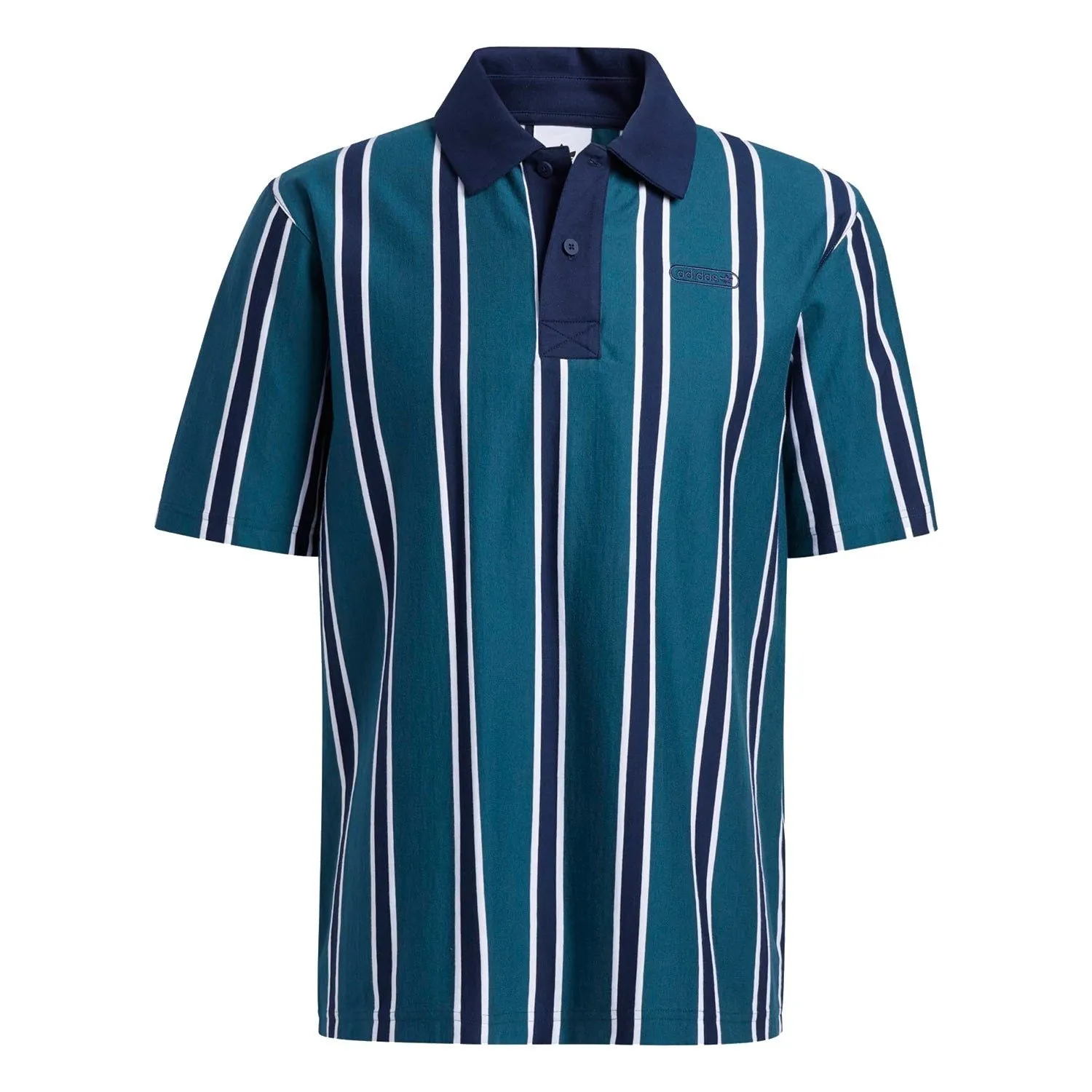 adidas Originals Stripe Polo Shirt - Green