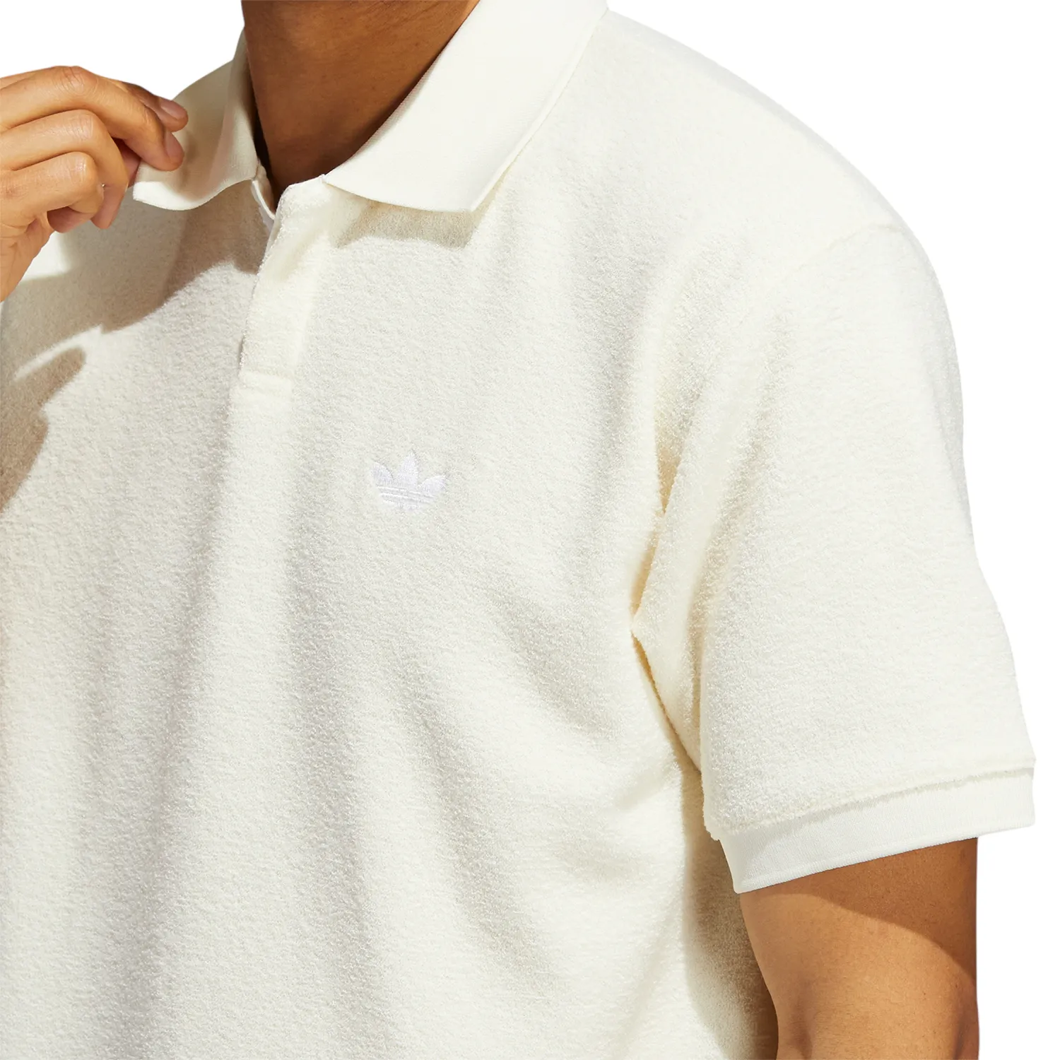 adidas Originals Unisex Tennis Polo - Cream & White