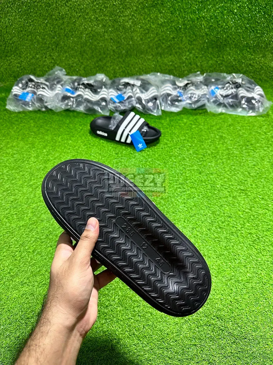 Adidas Stripes Slides (Blk) (Super Comfortable)