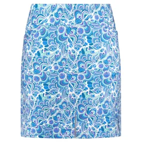 Alda Ladies Golf Skort Peacock Swirl 44CM - Pure Golf