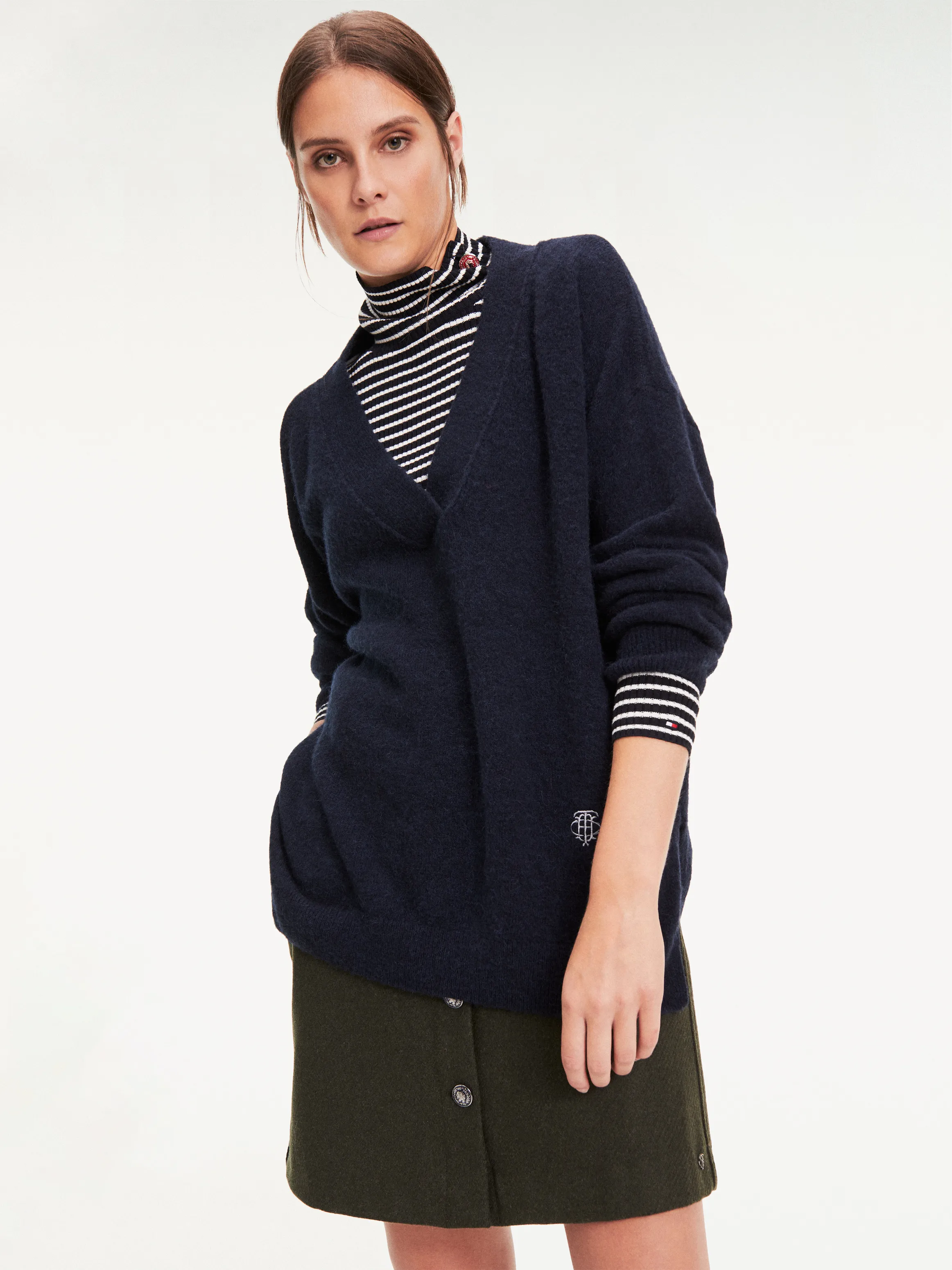 Alpaca Wool Blend V-neck Jumper | Jumpers | Tommy Hilfiger