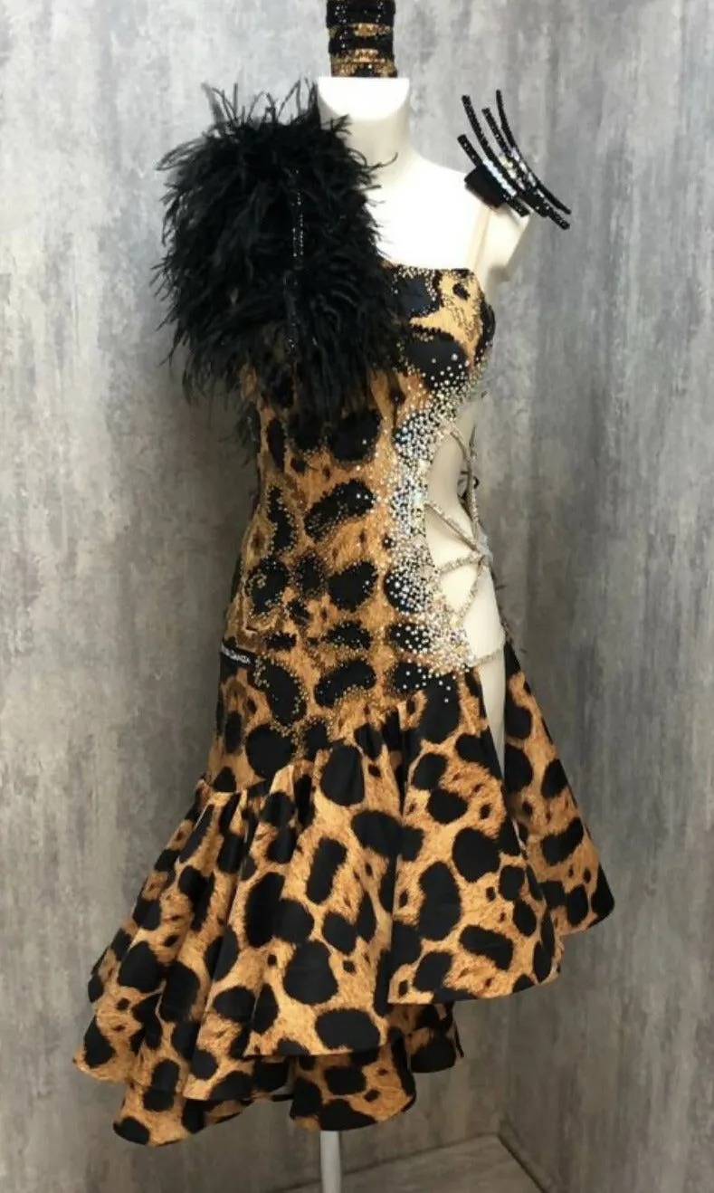 Animal Print Latin Dress by Ventura Danza