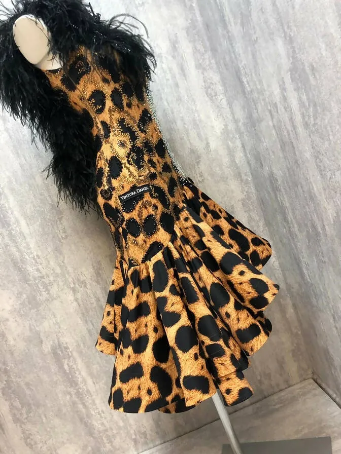 Animal Print Latin Dress by Ventura Danza