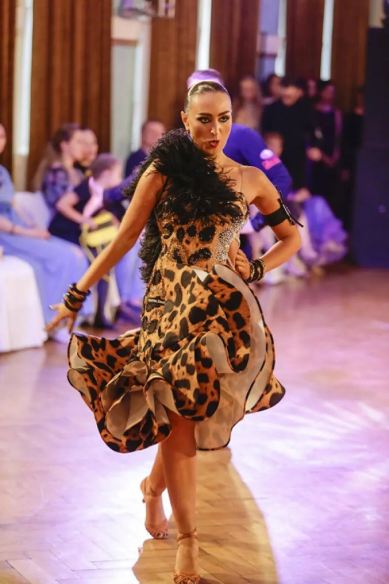 Animal Print Latin Dress by Ventura Danza