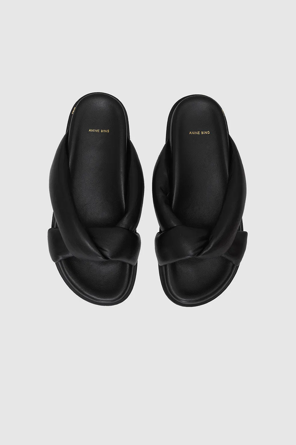  Anine Bing      Kiva Slides - Black 