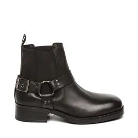 Antonn Black Leather Boots