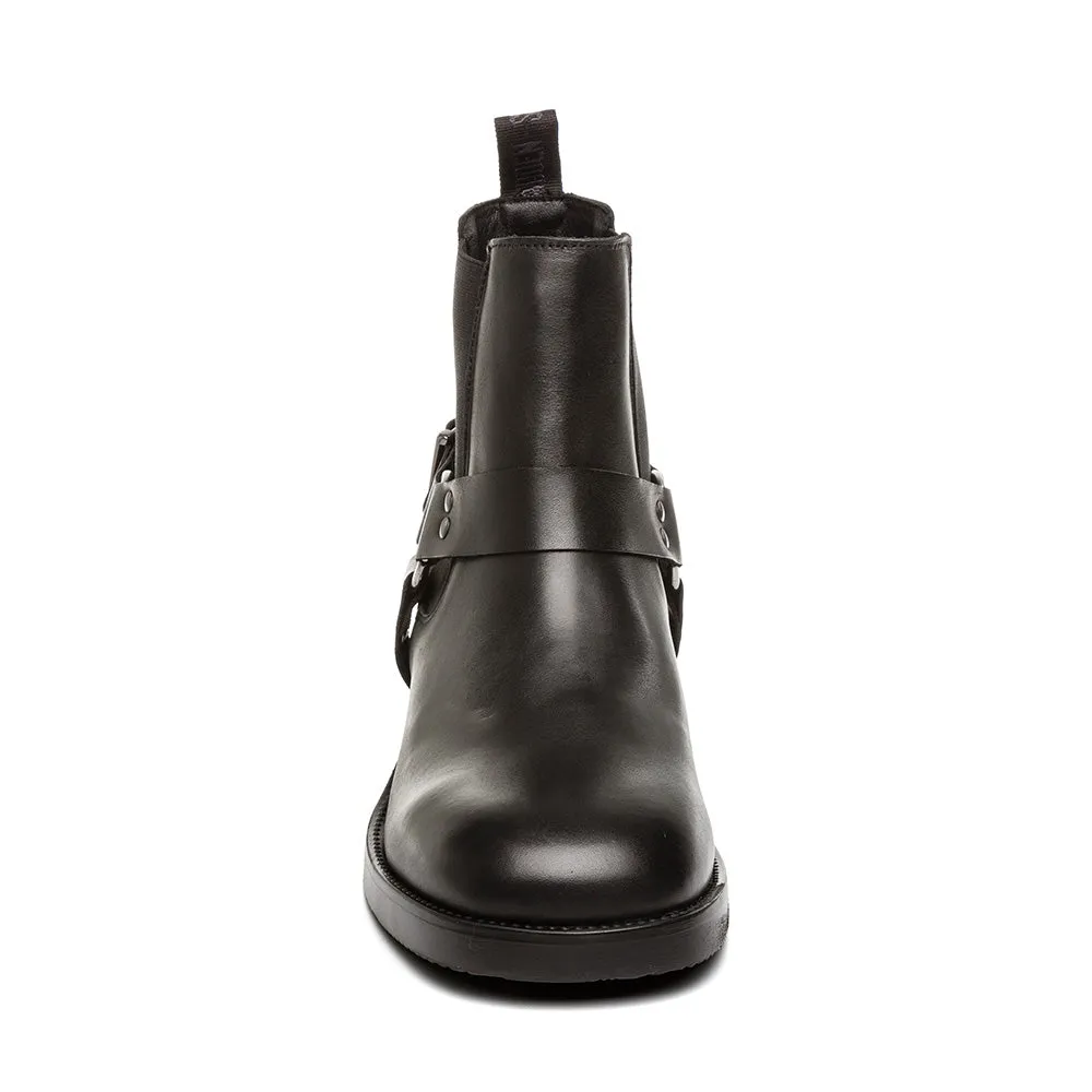 Antonn Black Leather Boots