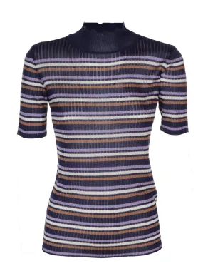 Striped Short-Sleeved Knit Top by A.P.C.