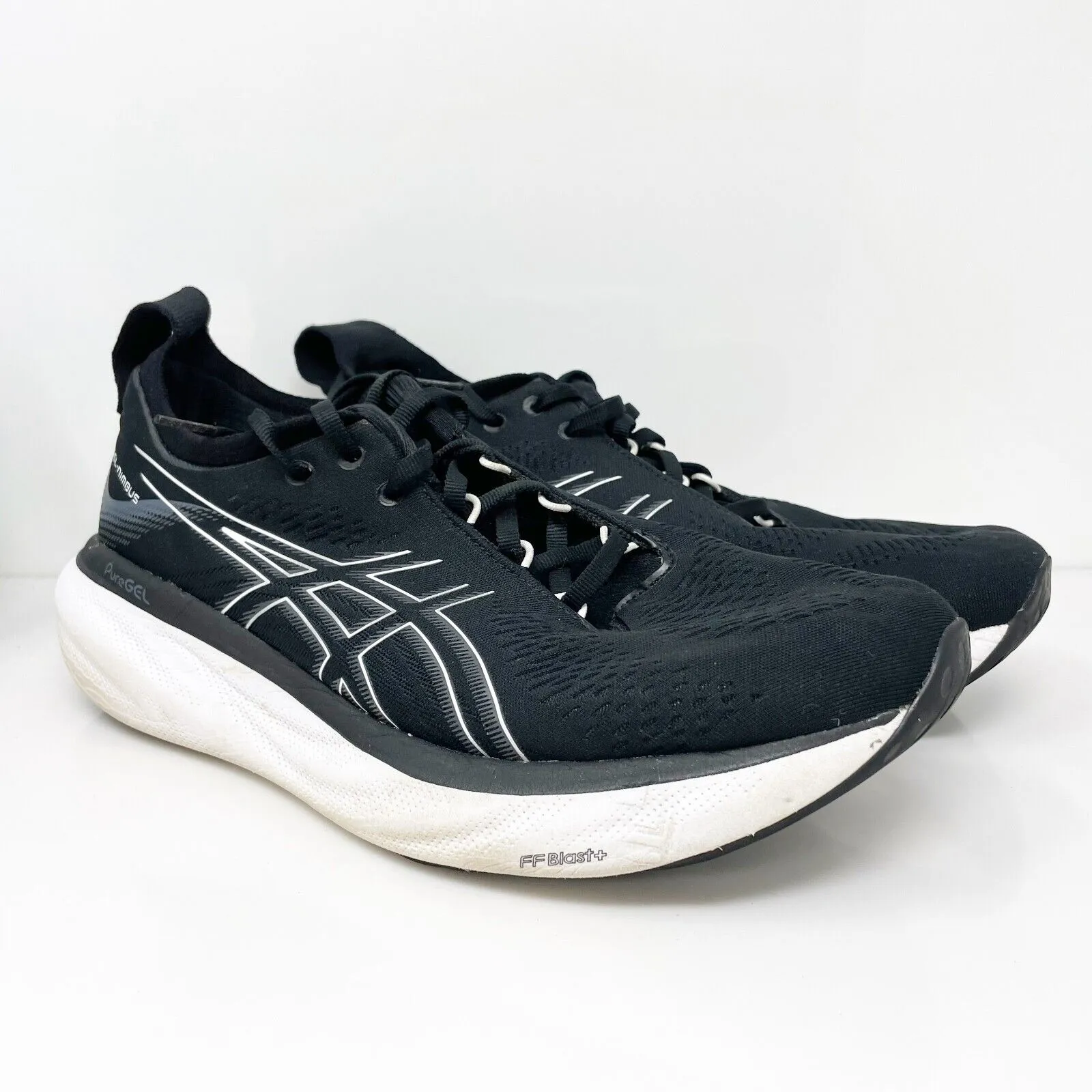 Asics Mens Gel Nimbus 25 1011B547 Black Running Shoes Sneakers Size 10