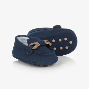 Baby Boys Navy Blue Pre-Walker Moccasins