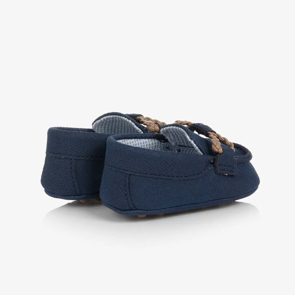 Baby Boys Navy Blue Pre-Walker Moccasins