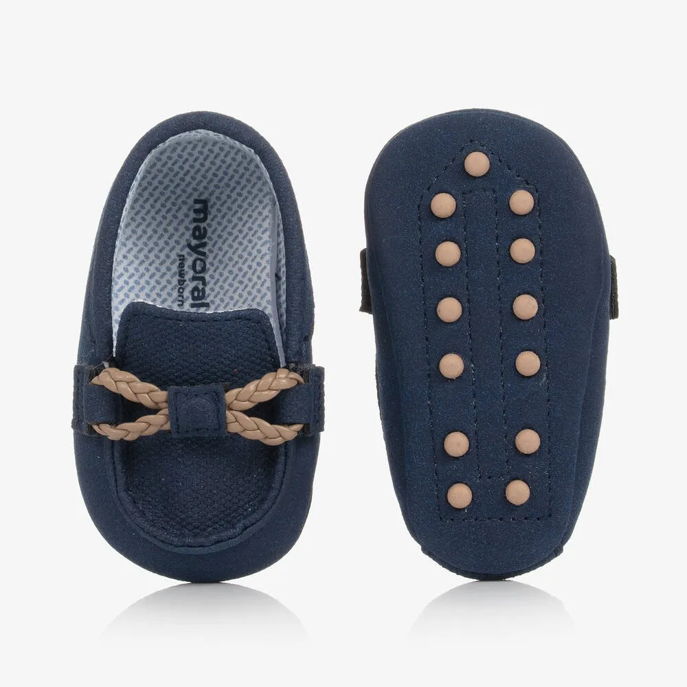 Baby Boys Navy Blue Pre-Walker Moccasins