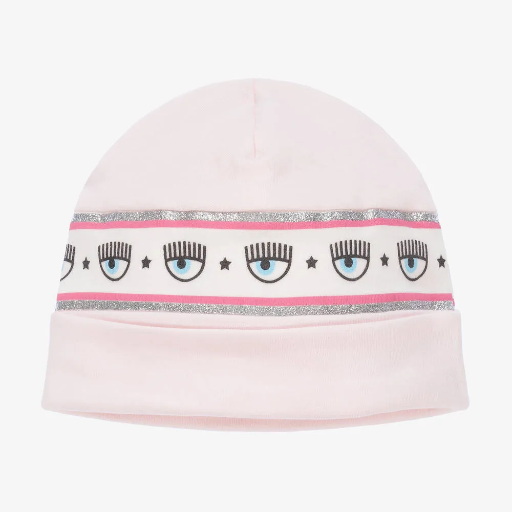 Baby Girls Pink Cotton Hat