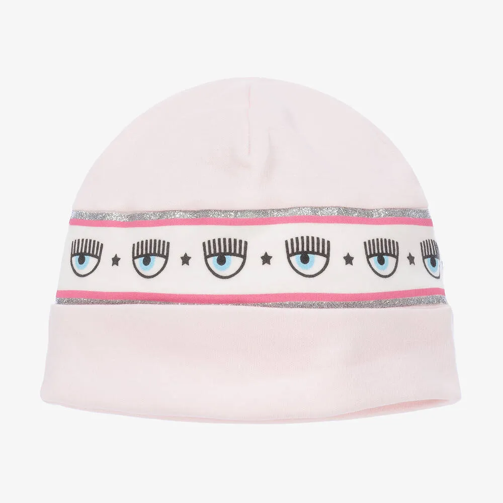 Baby Girls Pink Cotton Hat