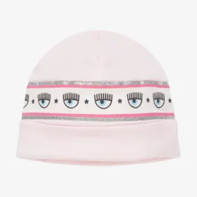 Baby Girls Pink Cotton Hat