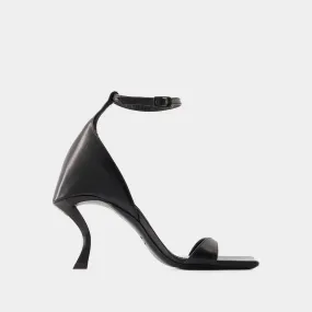 Balenciaga  Hourglass Sandals - Balenciaga - Leather - Black