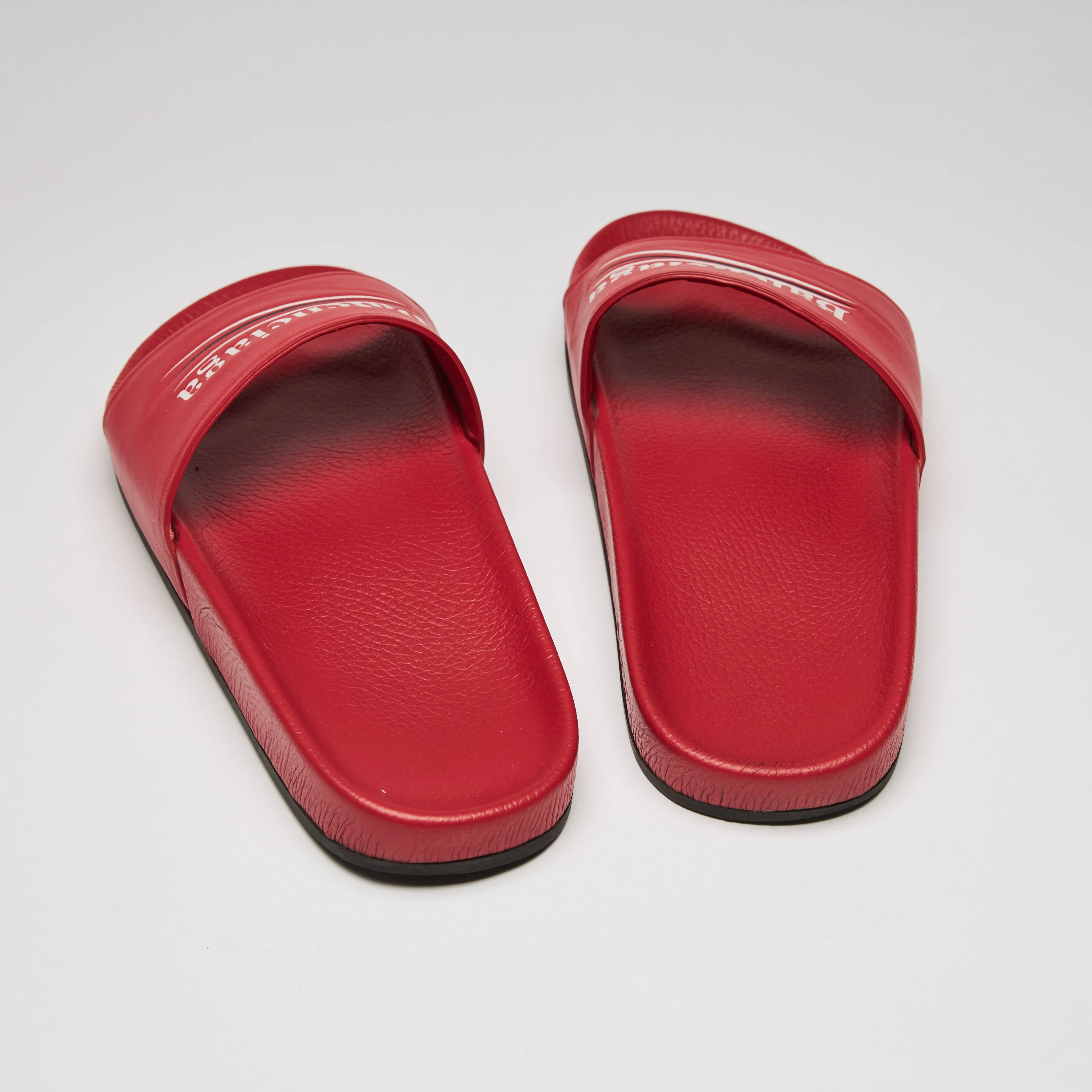 Balenciaga Red Pool Slides Size 41