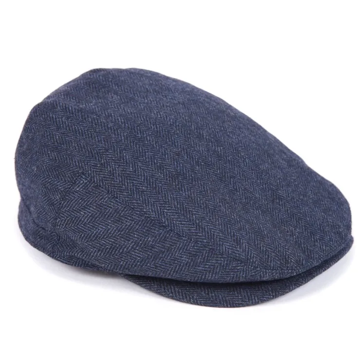 Barbour Barlow Wool Mix Flat Cap MHA0483NY15 Navy