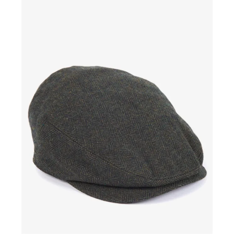 Barbour Barlow Wool Mix Flat Cap MHA0483OL11 Olive