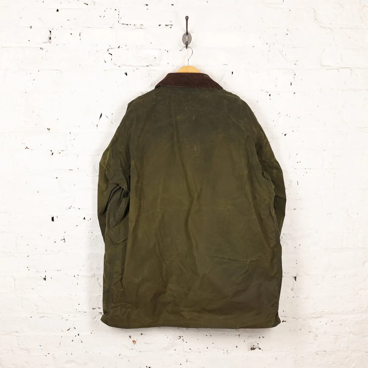 Barbour Border Wax Jacket Coat Green XL