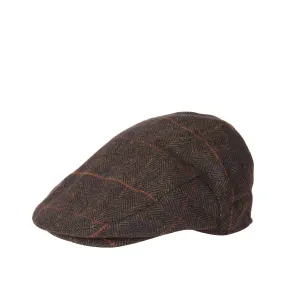 Barbour Wilkin Flat Cap MHA0665OL15 - Olive Herringbone