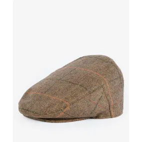 Barbour Wilkin Flat Cap MHA0665OL31 - Olive/Orange/Red