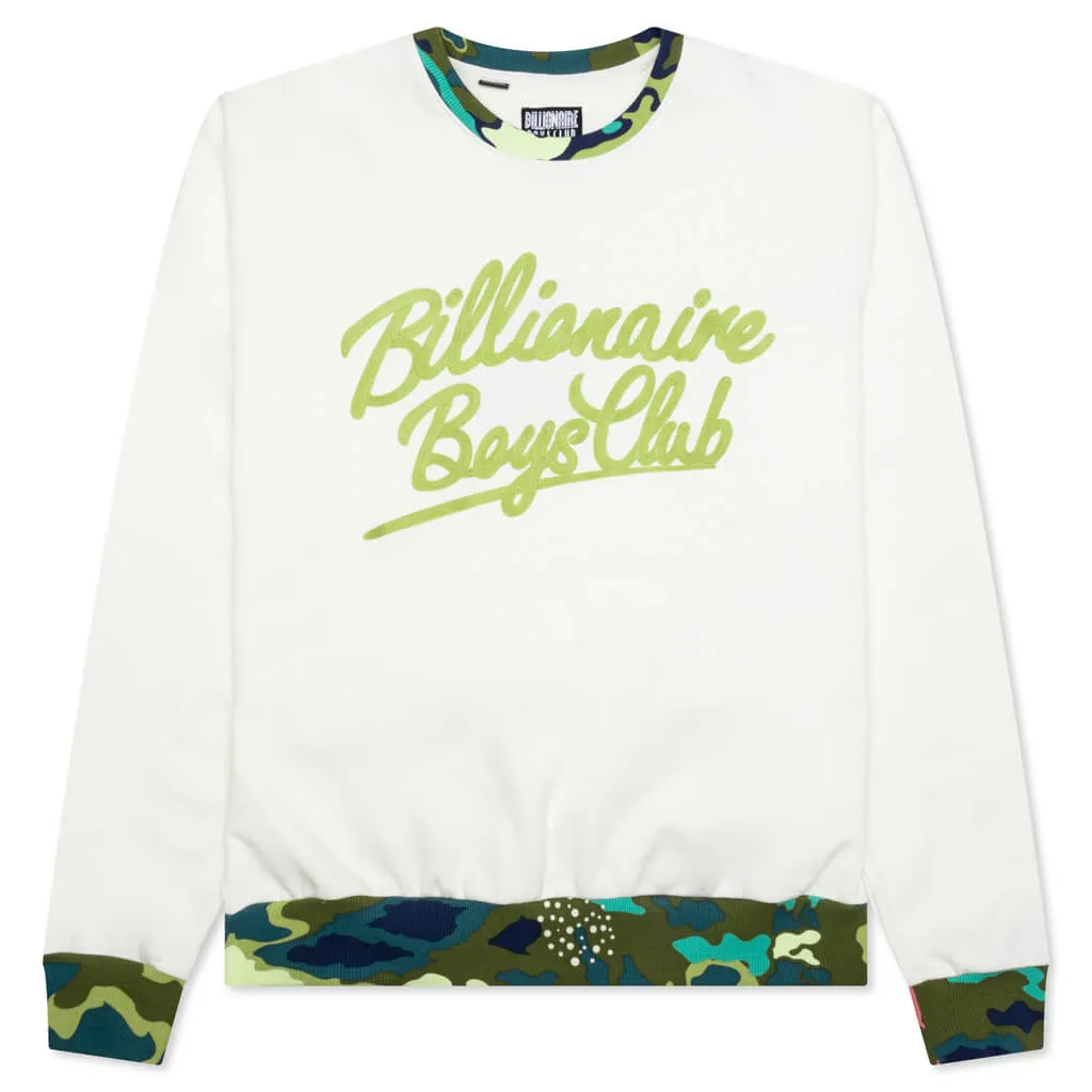 BB Formation Long Sleeve Knit Sweater - Gardenia