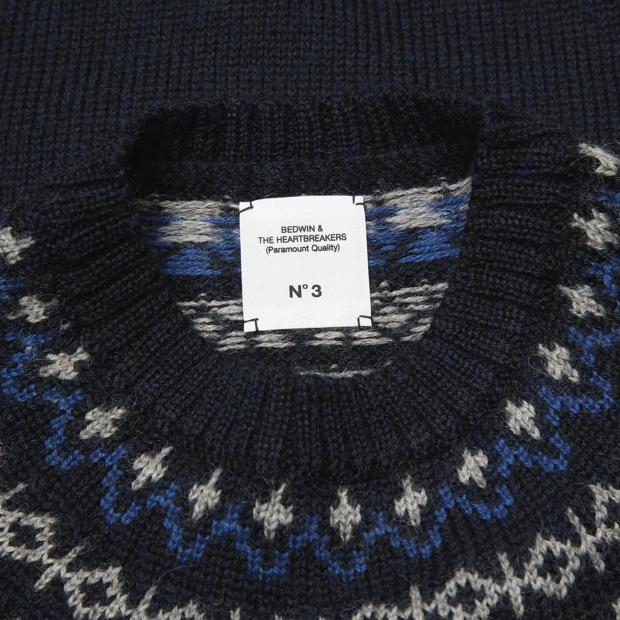 Navy Nordic Knit Sweater by Bedwin & The Heartbreakers