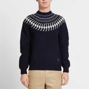 Navy Nordic Knit Sweater by Bedwin & The Heartbreakers