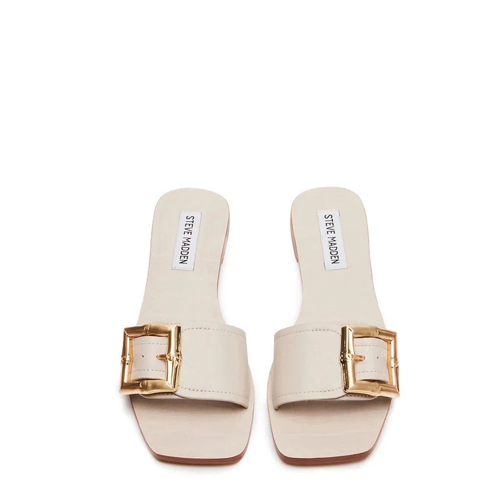 Beige Leather Farrah Sandals