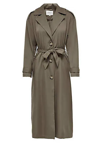 Belted Trench Coat by Only on Look Again